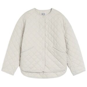 NWT TOTEME Cotton Organic GOTS | Quilted Jacket | Pebble 127 | Size S